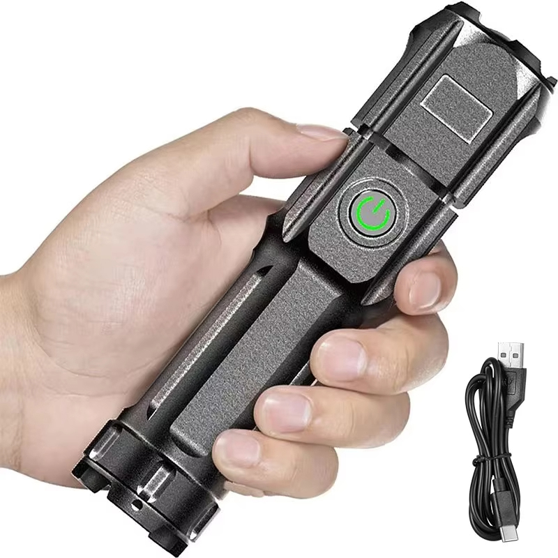 Outdoor Hunting Lights - Portable LED Flashlight Rechargeable USB Waterproof