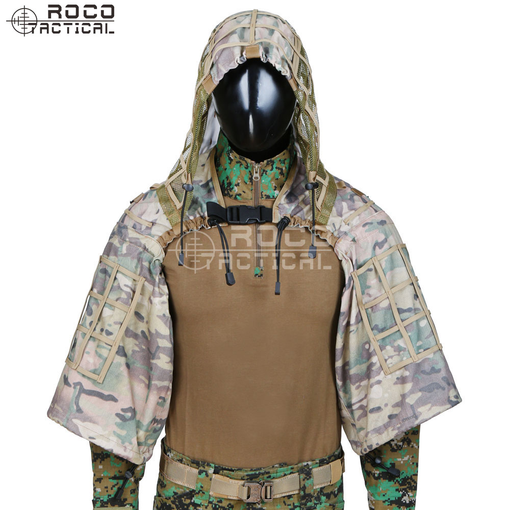 ROCOTACTICAL Military Sniper G - огляд і ціна Ghillie Suit Woodland