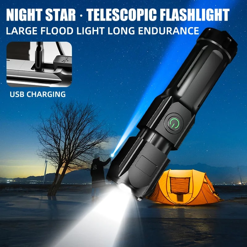 Portable LED Flashlight Rechar - огляд і ціна Outdoor Hunting Lights