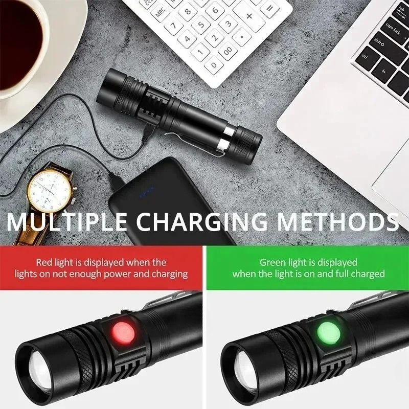 Rechargeable T6 Handheld Flash - огляд і ціна Outdoor Hunting Lights