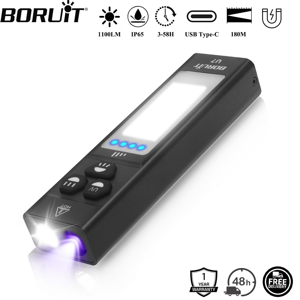 BORUiT U7 UV LED EDC Flashligh - огляд і ціна Outdoor Hunting Lights
