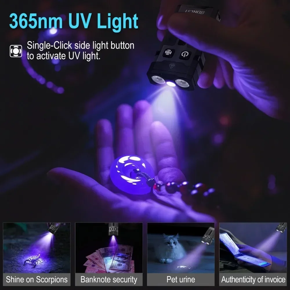 BORUiT EV20 1100LM EDC UV Keyc - огляд і ціна Outdoor Hunting Lights