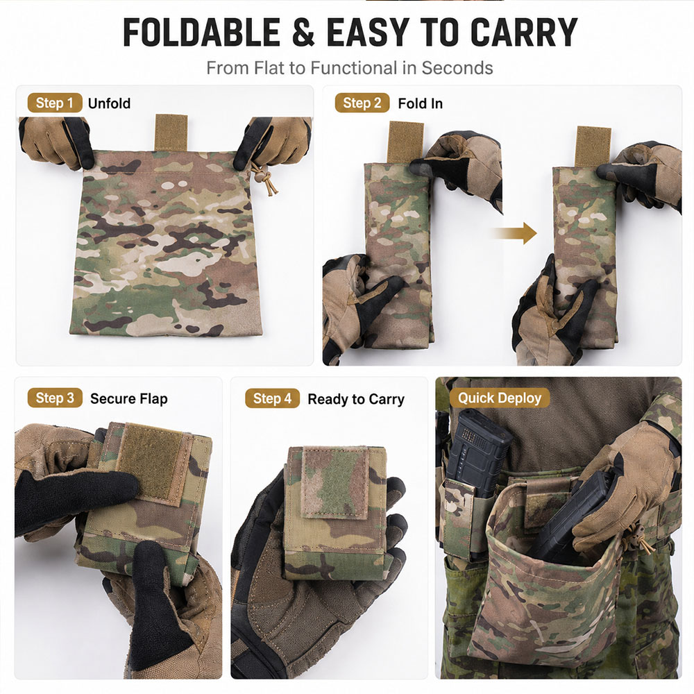 Tactical MOLLE Dump Pouch Fold - огляд і ціна Outdoor Hunting Gear Storage