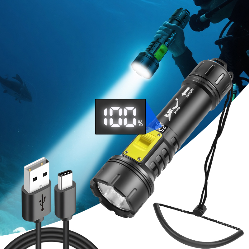New XHP70 Diving Flashlight IP - огляд і ціна Outdoor Hunting Lights