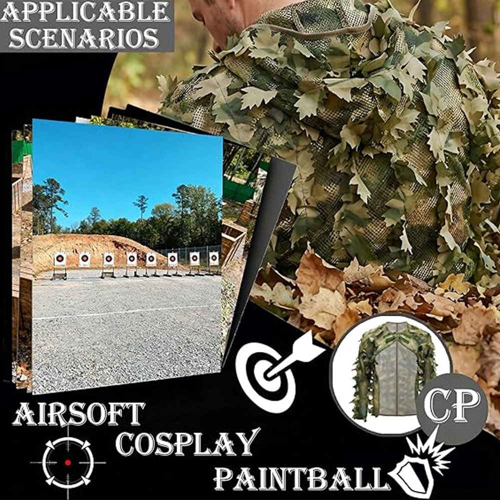 Cape Style Ghillie Suit Camo L - огляд і ціна Ghillie Suit Woodland