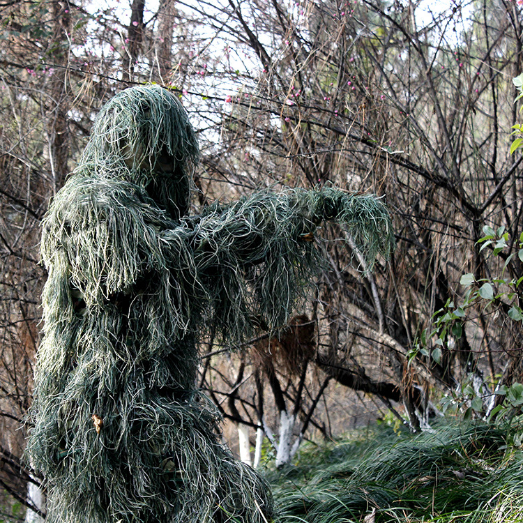 Winter 3D White Snow Ghillie S - огляд і ціна Ghillie Suit Woodland