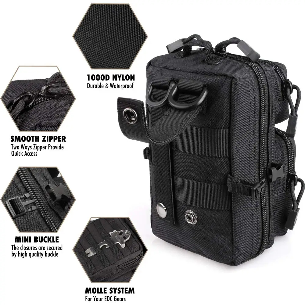 Mini Molle Utility Pouch, EDC  - огляд і ціна Outdoor Hunting Gear Storage