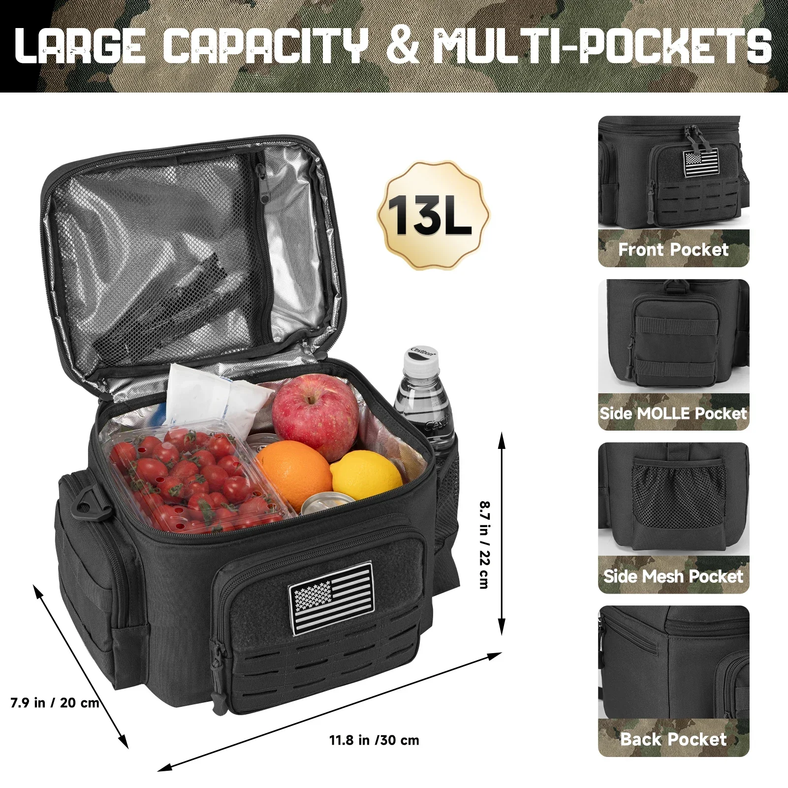 13L Tactical Thermal Cooler Ba - огляд і ціна Outdoor Hunting Gear Storage