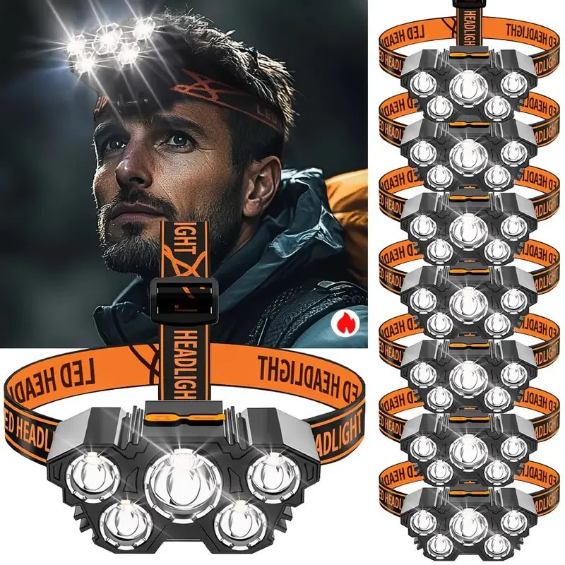 Portable 5LED Outdoor Headlamp - огляд і ціна Outdoor Hunting Lights