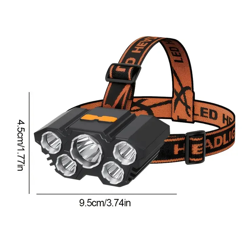 Portable 5LED Outdoor Headlamp - огляд і ціна Outdoor Hunting Lights