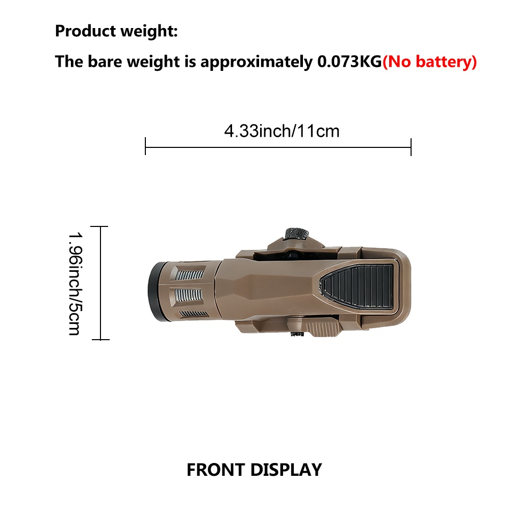 BOOIU Tactical Flashlight 400  - огляд і ціна Outdoor Hunting Lights